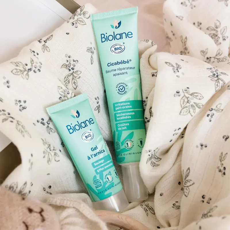BIOLANE Cicabébé Certifié Biologique  Crème Réparatrice et Apaisante pour Bébé 40ml