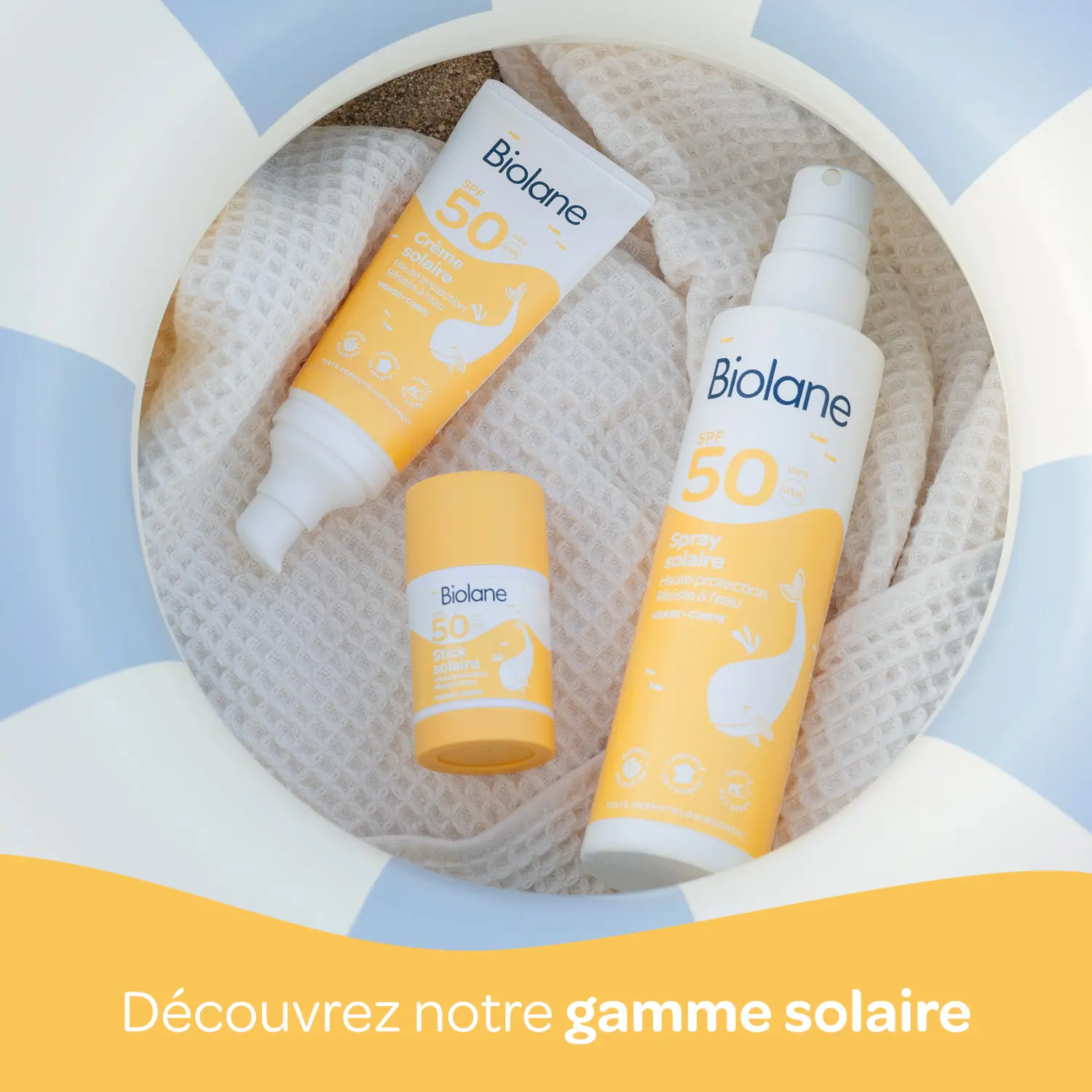 Biolane Crème solaire SPF50 Visage - Corps 50ml