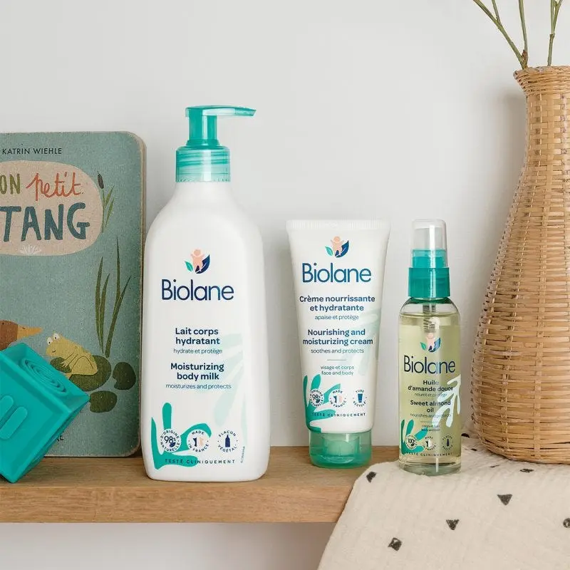 Biolane Lait Corporel Hydratant  350 ml – Soin Doux et Nourrissant pour la Peau de Bébé