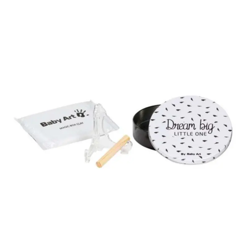 Boîte à empreinte ronde – Noir et blanc