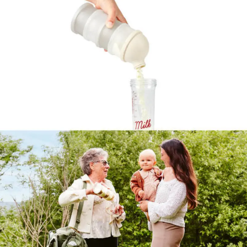 Boîtes doseuses de lait en poudre Babydose Mineral Beige - BABYMOOV