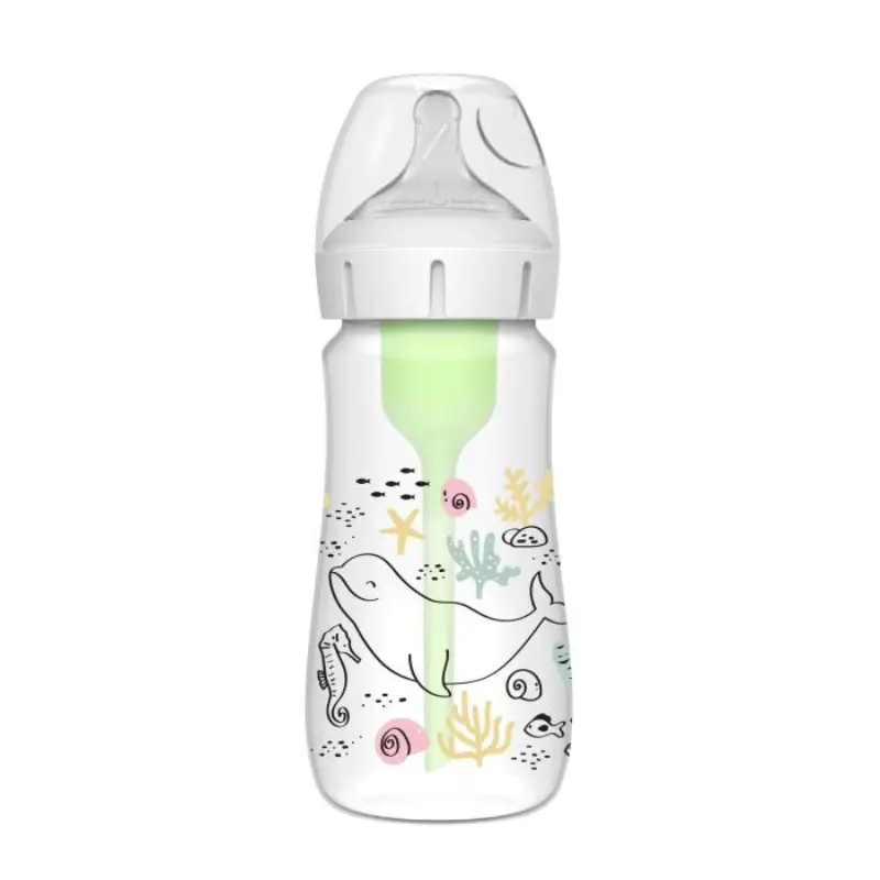 Bouteille à col large en plastique Dr Brown's Options+ 270 ml