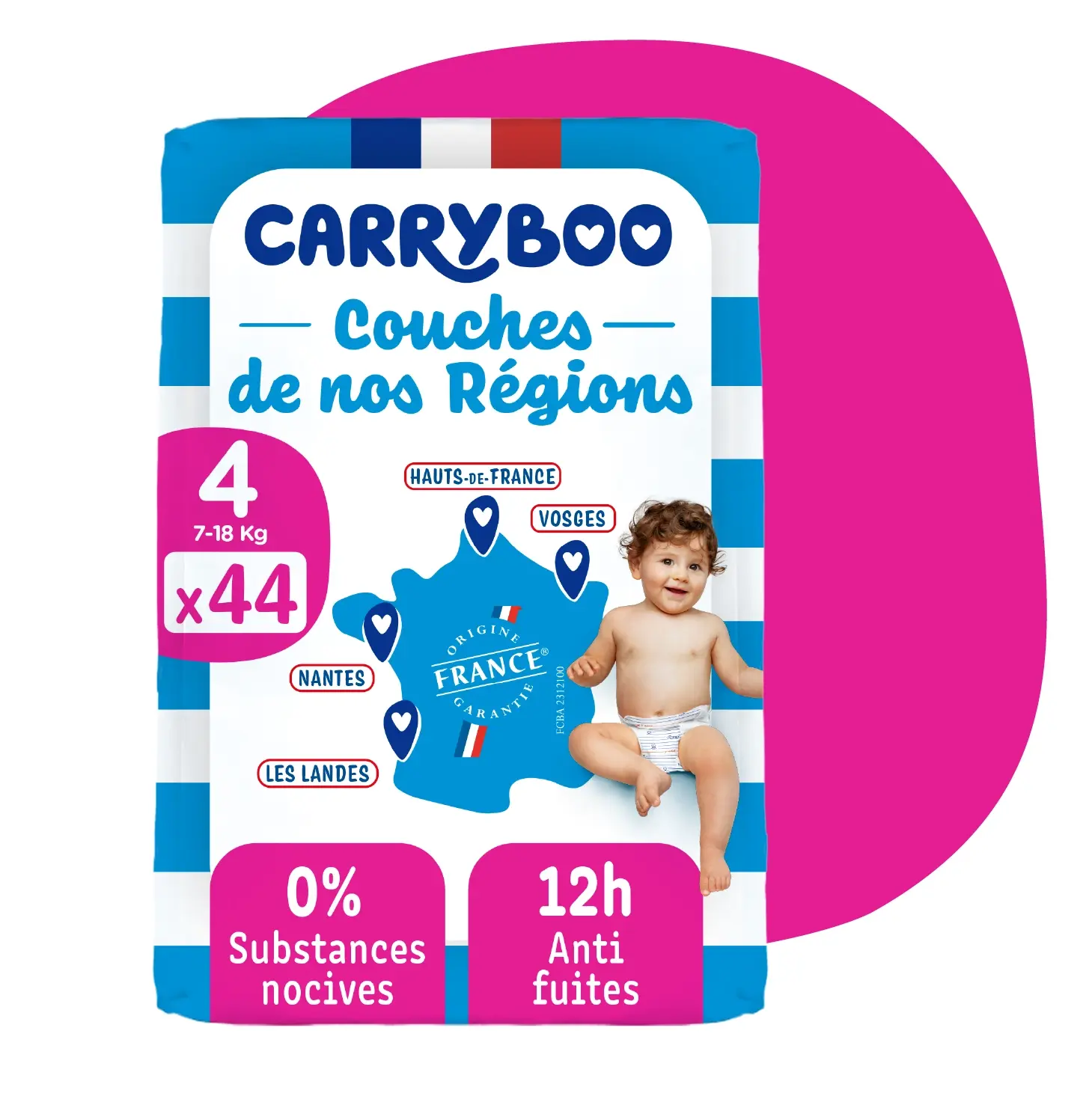 xx Carryboo Couches Écologiques Taille 4 7-18kg 44 unités