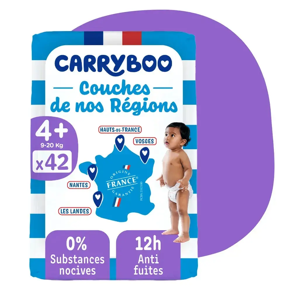 xx Carryboo Couches Écologiques Taille 4+ 9-20kg 42 unités