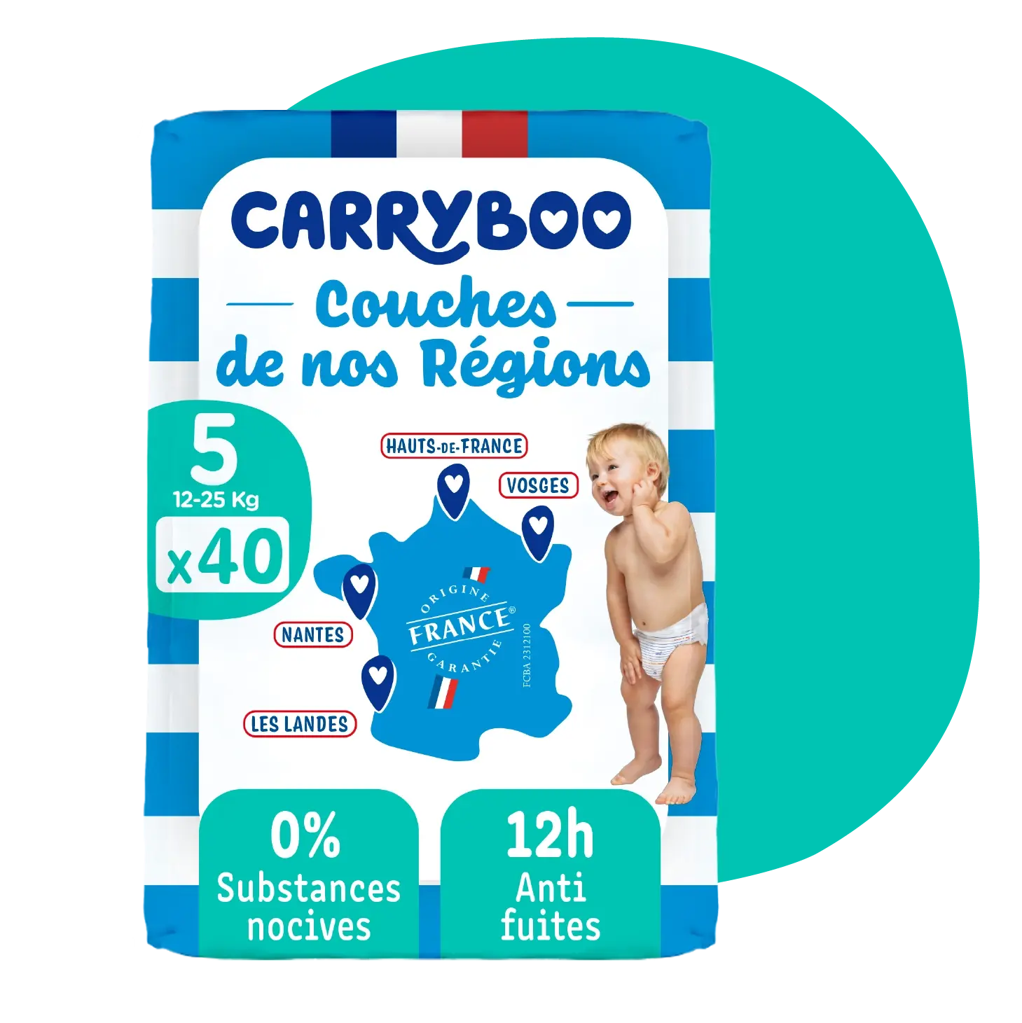 xx Carryboo Couches Écologiques Taille 5  12-25kg 40 unités