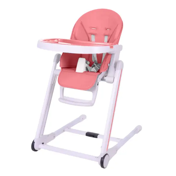 xx Chaise Haute Bébé Multipositions Rose - Ivolia