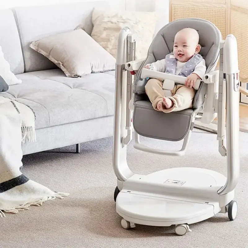 Chaise haute multifonctionnelle 3 en 1 gris – A Demain
