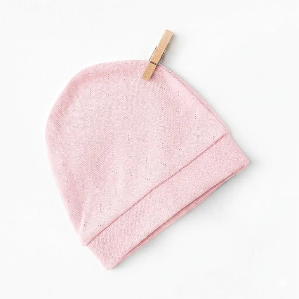 Bonnet basique pour bébé  AC25558 Saumon
