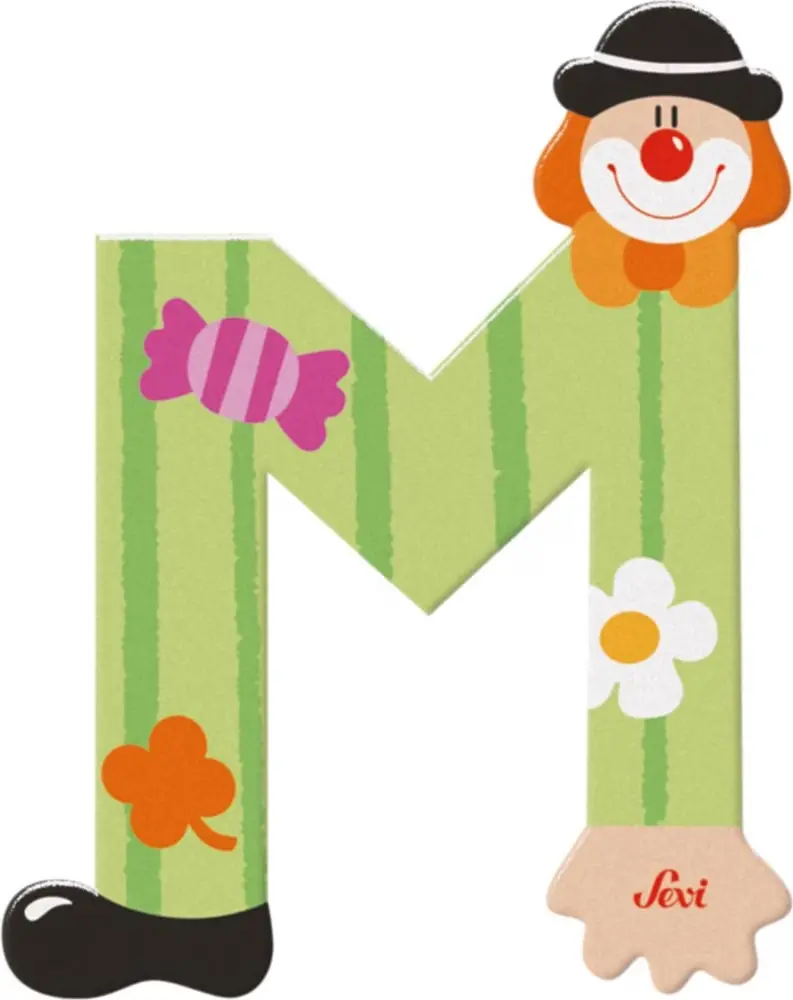 xx Clown de la lettre M