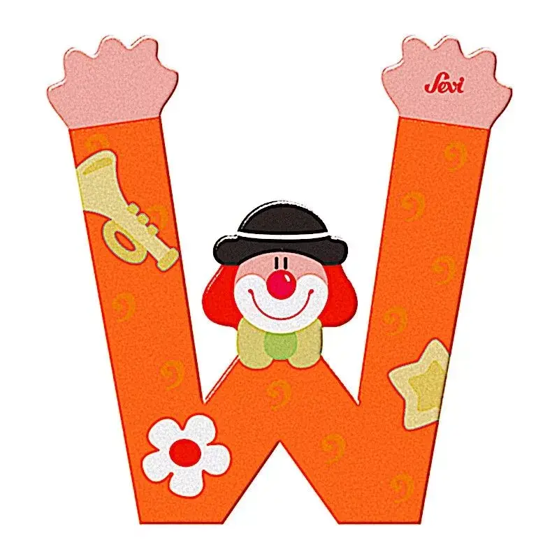 Clown de la lettre W