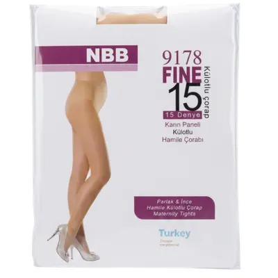 xx Collant grossesse transparent 15 deniers effet naturel sous robe NBB 9178