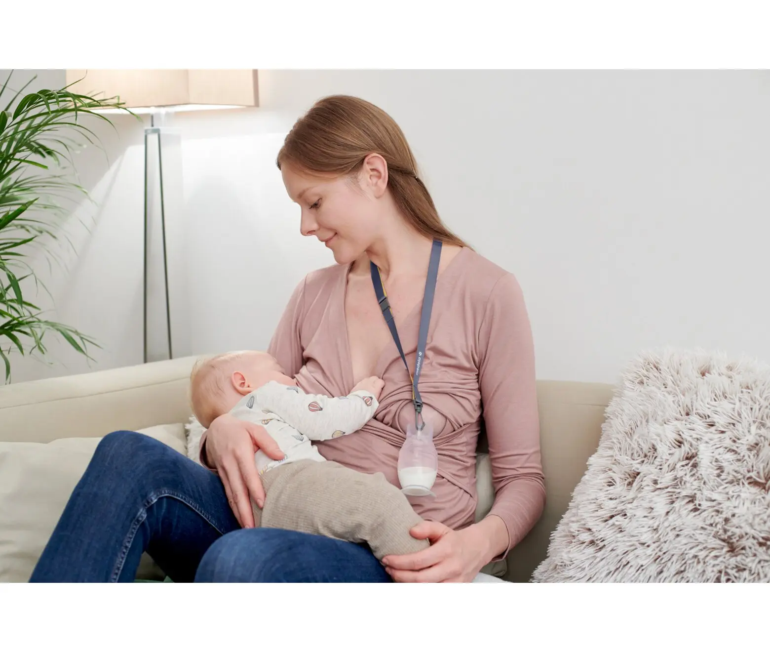 Collecteur de lait maternel en silicone Medela