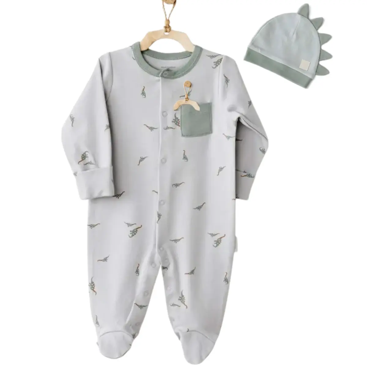 xx Combinaison Andywawa AC26003 Mummy S Snuggle Saurus Verte