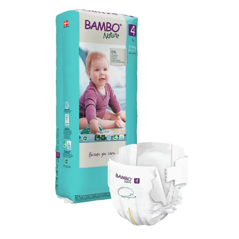 xx Couches Bambo Nature taille 4  7-14 kg  48 pièces
