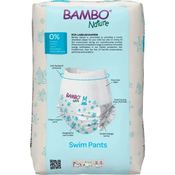 Couches de bain taille M 12+ kg Bambo Nature