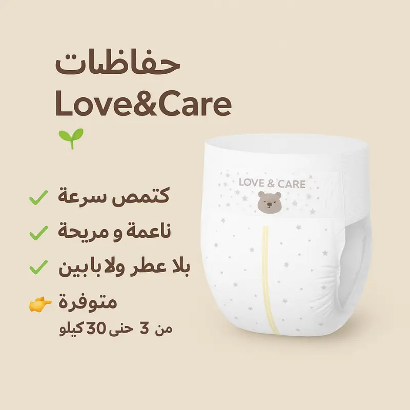 Couches Love and Care 6 junior 7-16 kg 38 unités