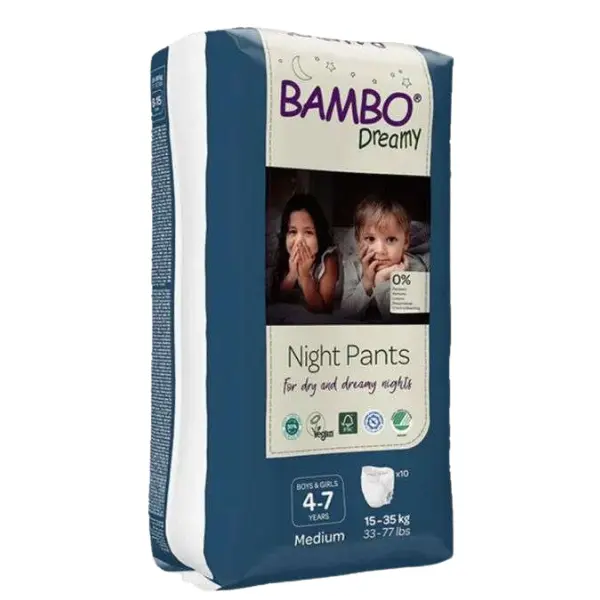 xx Bambo Dreamy couche de nuit 15-35kg Taille Large 10 unités
