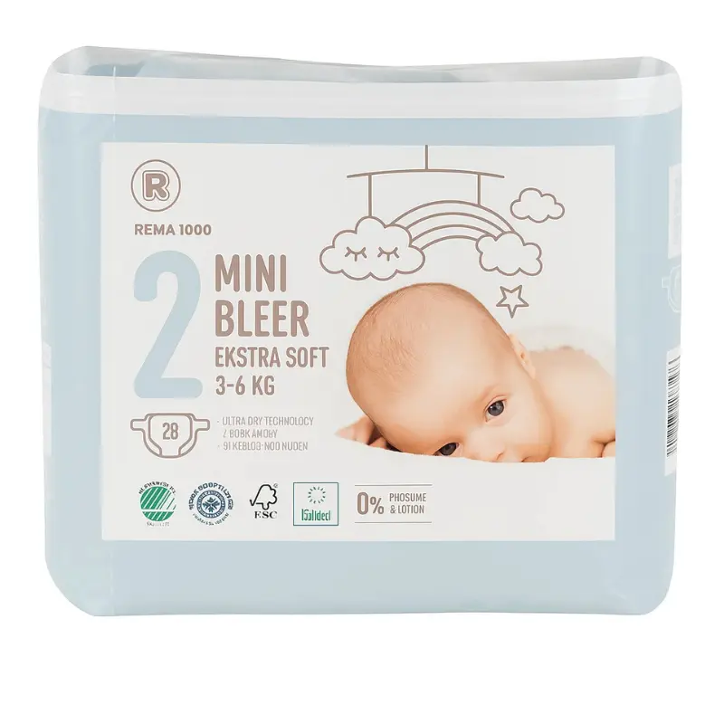 Couches taille 2 (3–6 kg) Mini Bleer