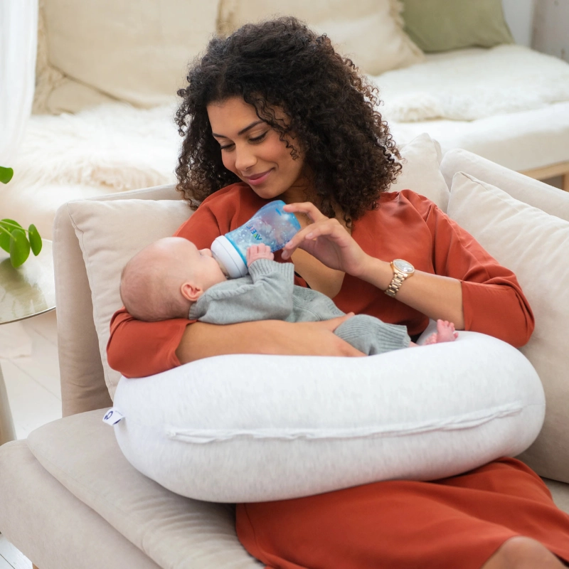 Coussin d'Allaitement et Maternité Buddy Blanc Chine- Doomoo