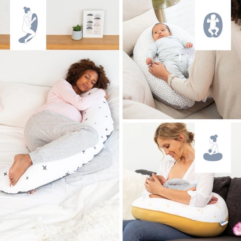 Coussin d'Allaitement et Maternité COMFY BIG Chocolate Doomoo