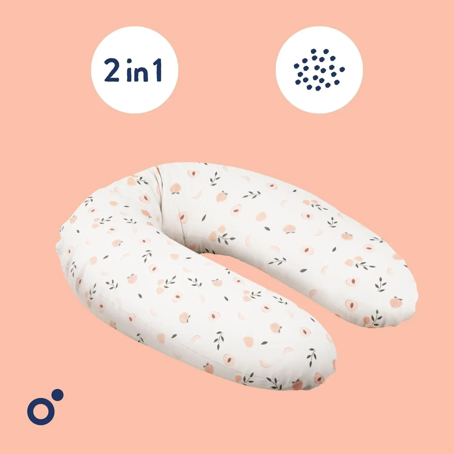 Coussin de grossesse doomoo Pêches