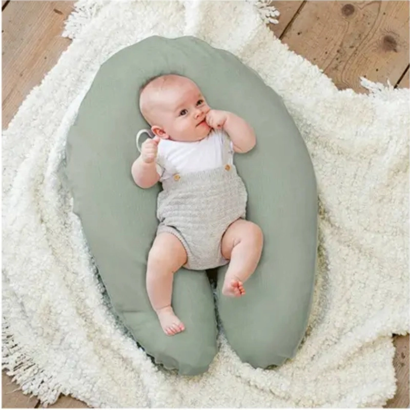 Coussin de maternité Comfy Big en tissu tétra vert Doomoo