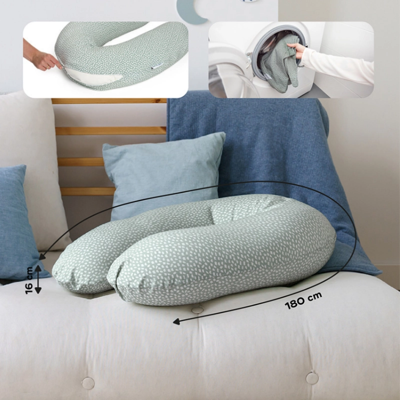 Coussin de maternité Doomoo Buddy cloudy kaki