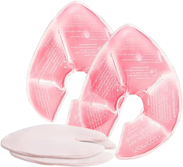 Coussinets d'allaitement chauds et froids Momcozy avec 2 housses douces