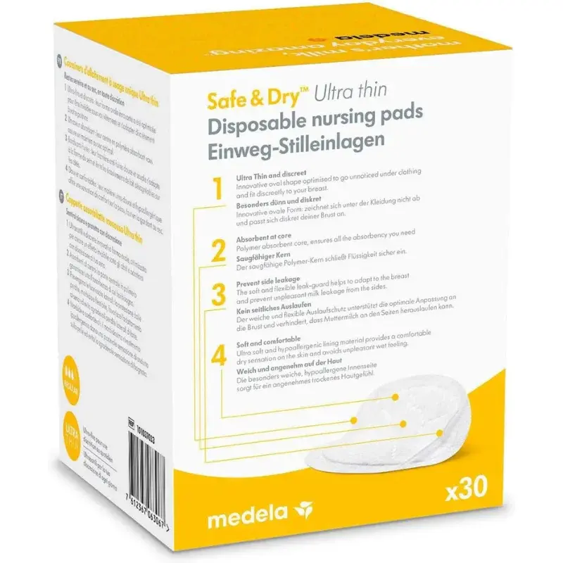 Coussinets d’allaitement jetables 30 unités Medela