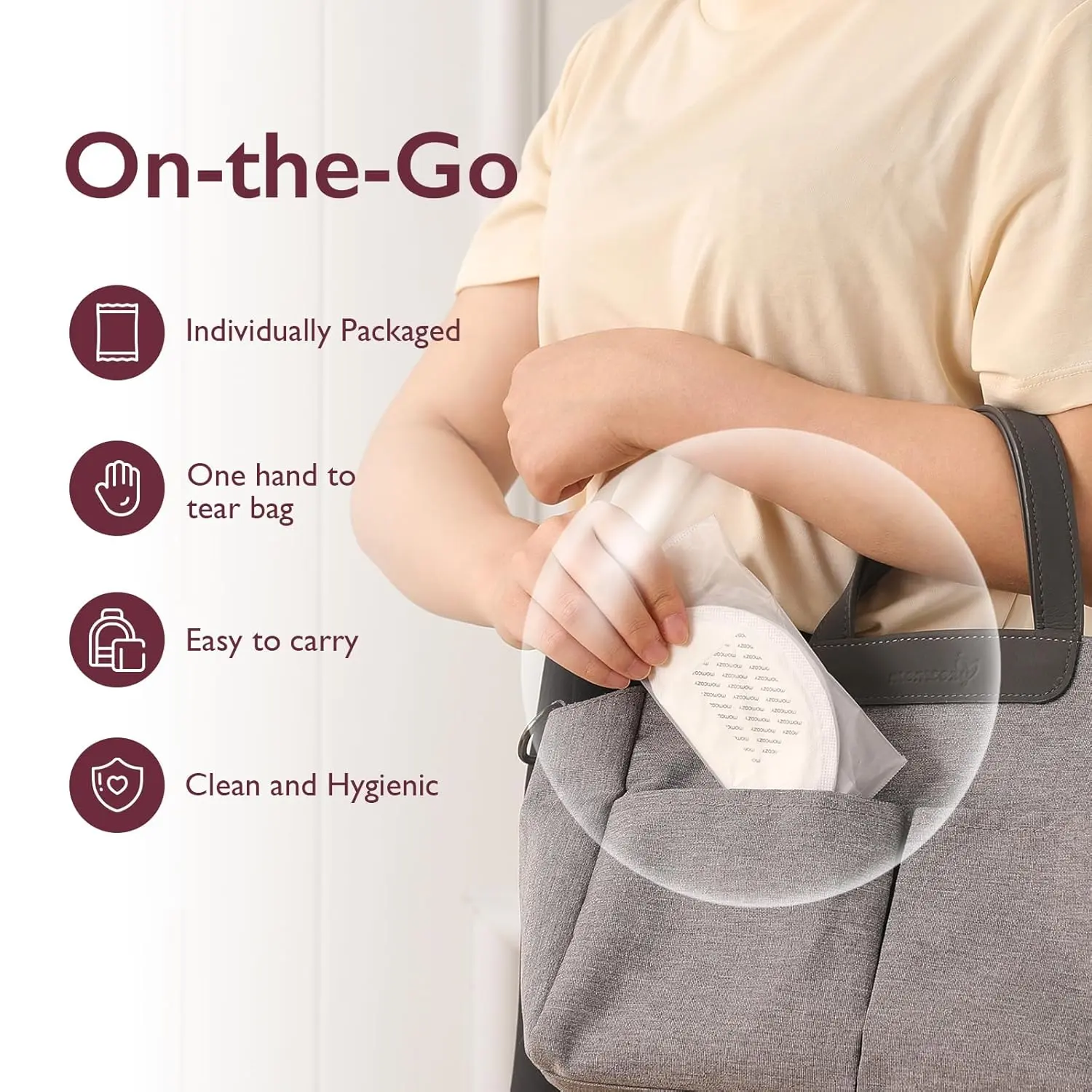 Coussinets d'allaitement jetables ultra-fins Momcozy