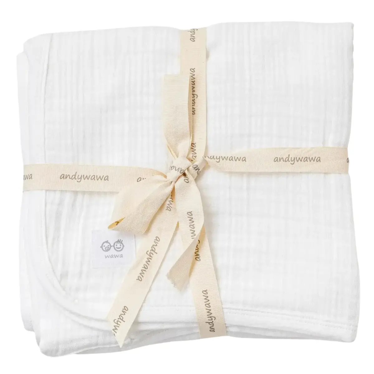xx Couverture bébé en mousseline Andywawa Home 105 x 120 cm AC25870 Blanche