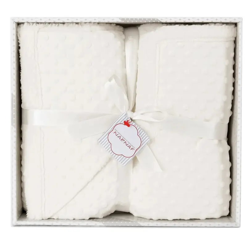 xx Couverture Bébé Étoilée Ultra-Douce Naf Naf 110×140 cm – Blanc