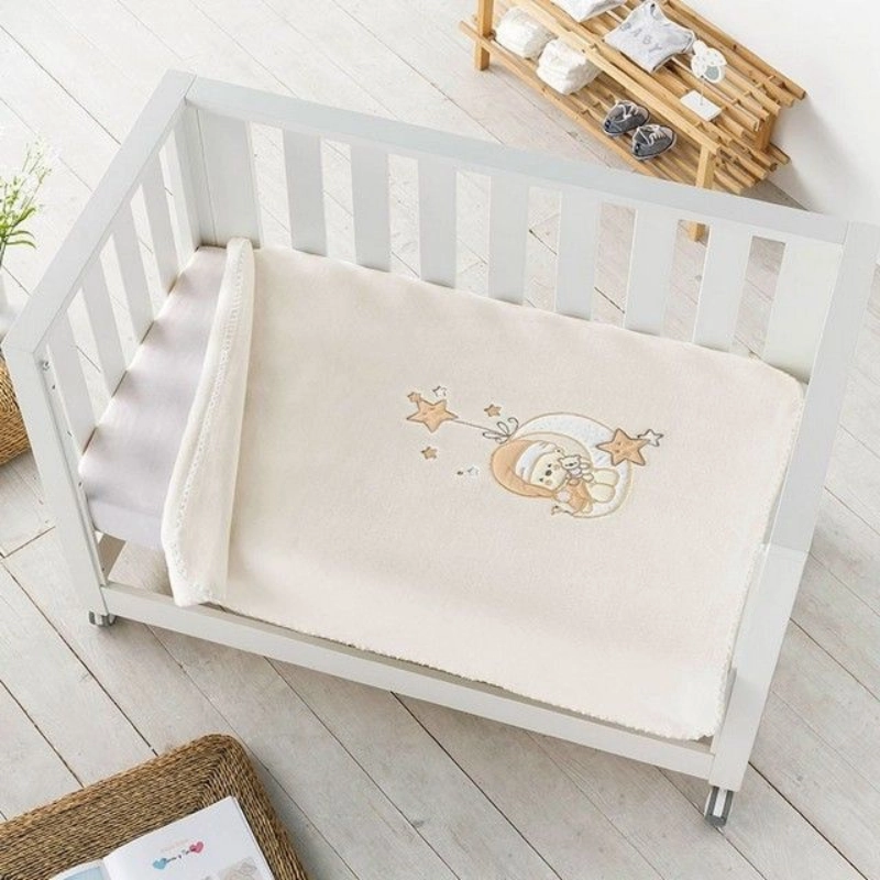 xx Couverture bébé premium LUNA 120 x 140 Beige - Pielsa baby