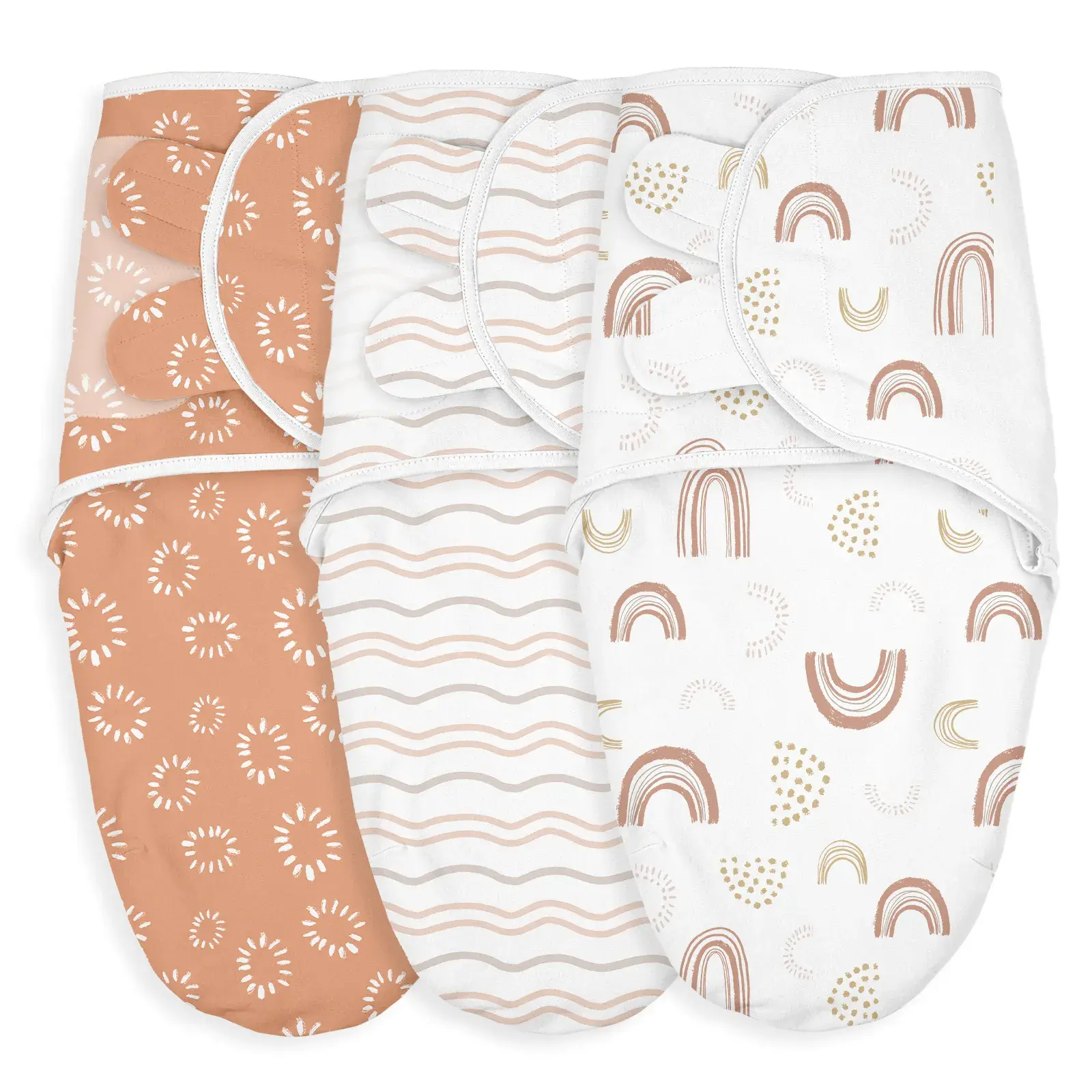 Couvertures d'emmaillotage pour bébé Line Rainbow