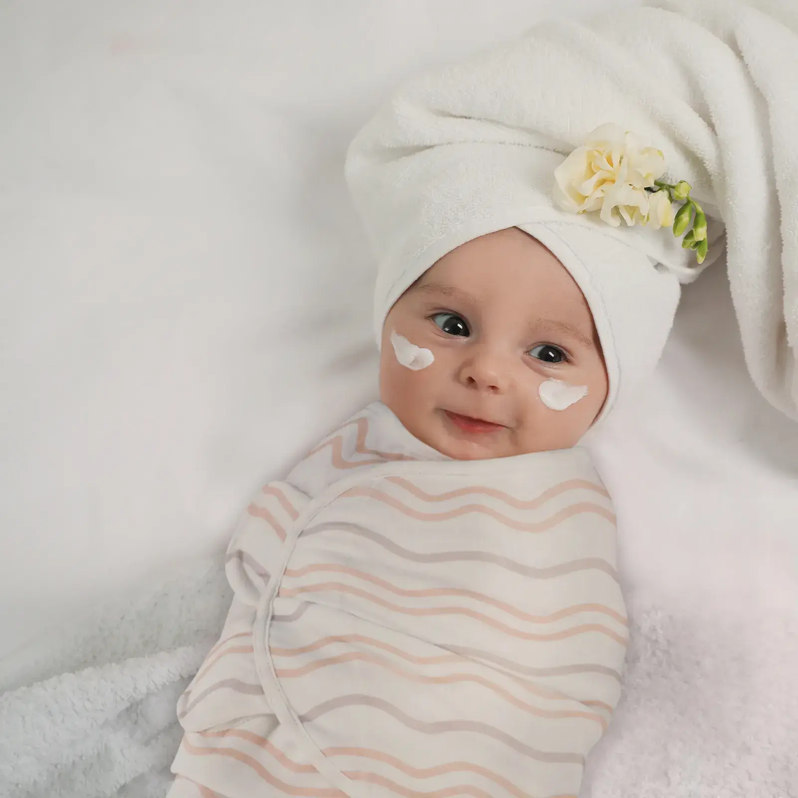 Couvertures d'emmaillotage pour bébé Line Rainbow