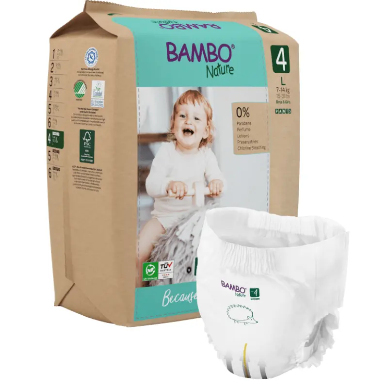 xx Culottes d'apprentissage écologiques taille 5 XL 11-17 kg 19 culottes - Bambo Nature