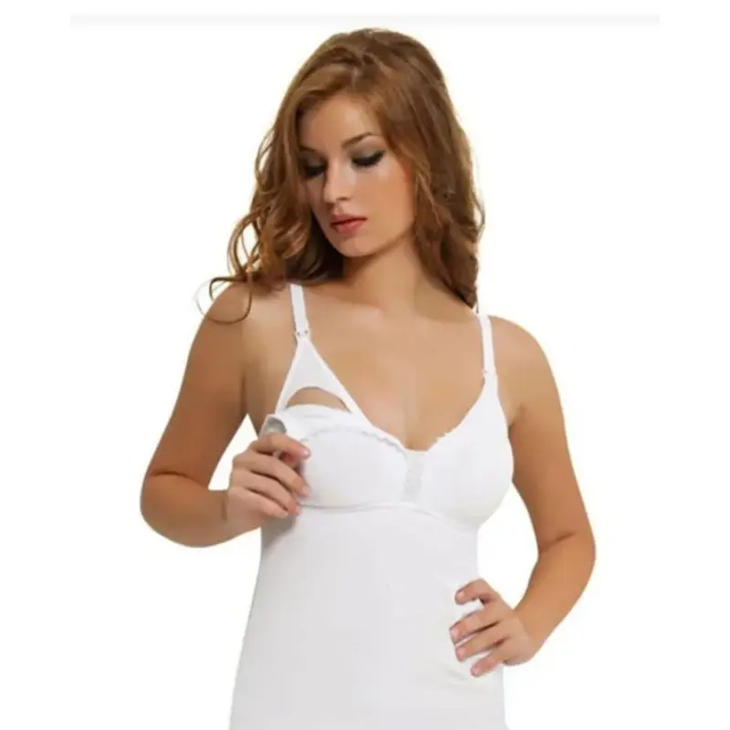Débardeur d’Allaitement Blanc NBB 3050