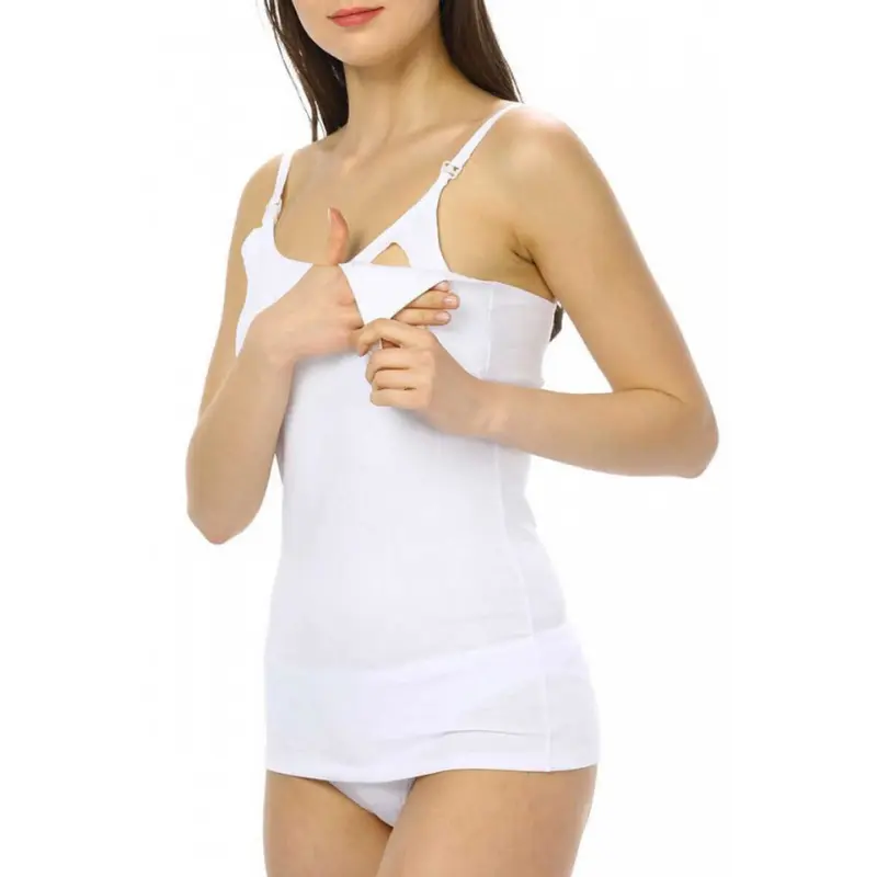 xx Débardeur d’allaitement Imer Lingerie – Blanc