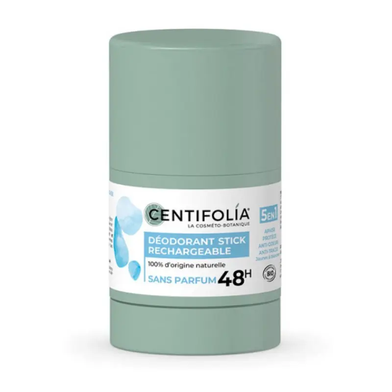 xx Déodorant Stick Rechargeable Sans Parfum Bio - Soin du Corps 50g - Centifolia