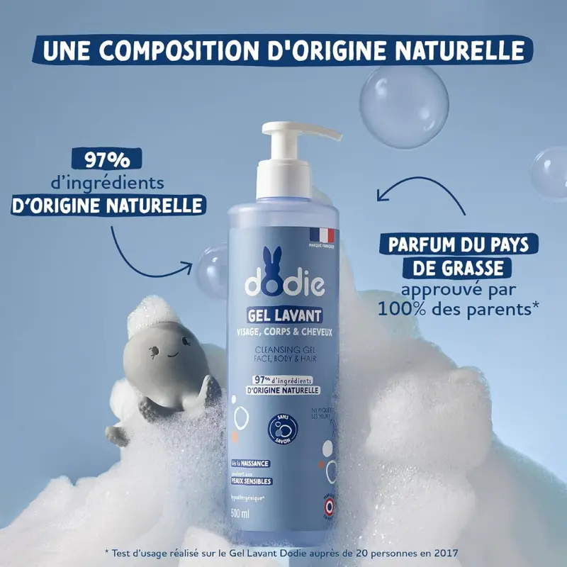 Gel Lavant 3 en 1 Dodie 500 ml