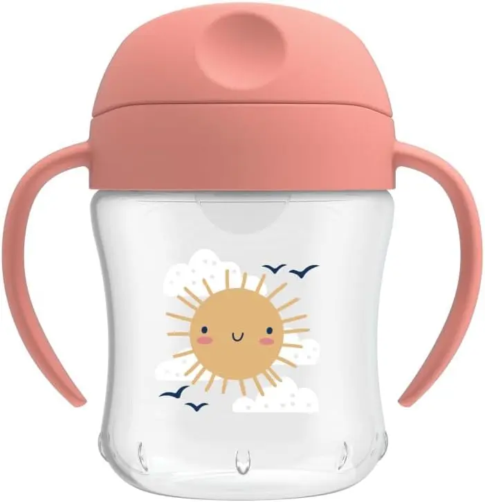 Dr Brown's Bec Souple pour enfant Tasse avec poignées, Rose