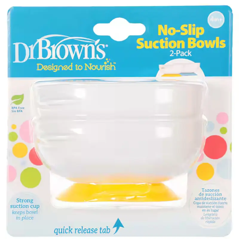 xx DR BROWN'S  Ensemble de 2 bols en plastique