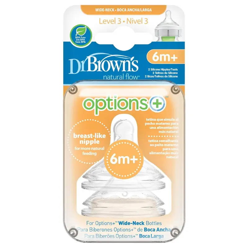 Pack de 2 Tétines Cole large L3 6M+