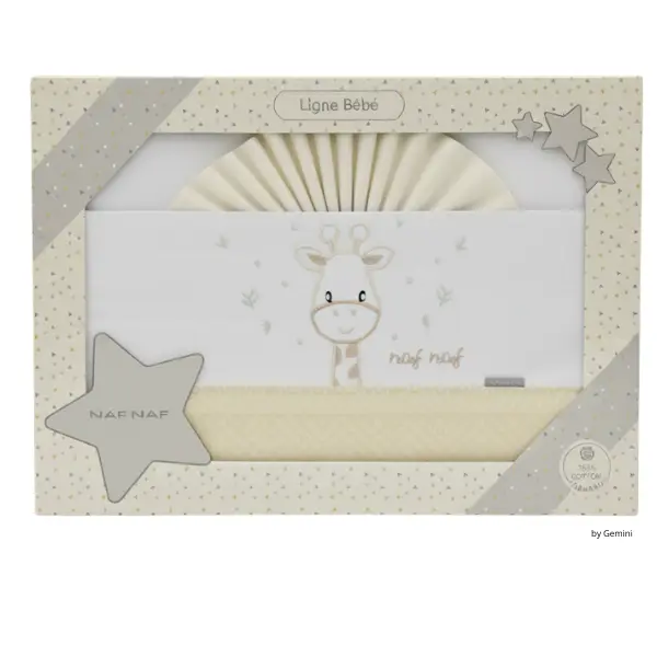 xx Drap pour bébé  Girafe Jaune - NAF NAF