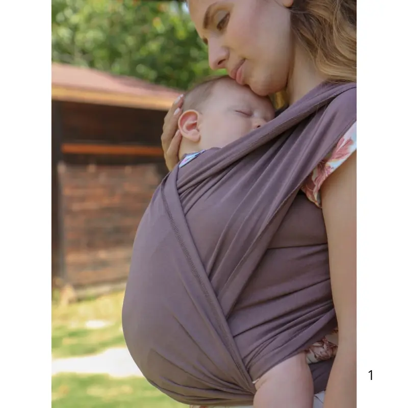 Echarpe de Portage Bébé Neko – taupe