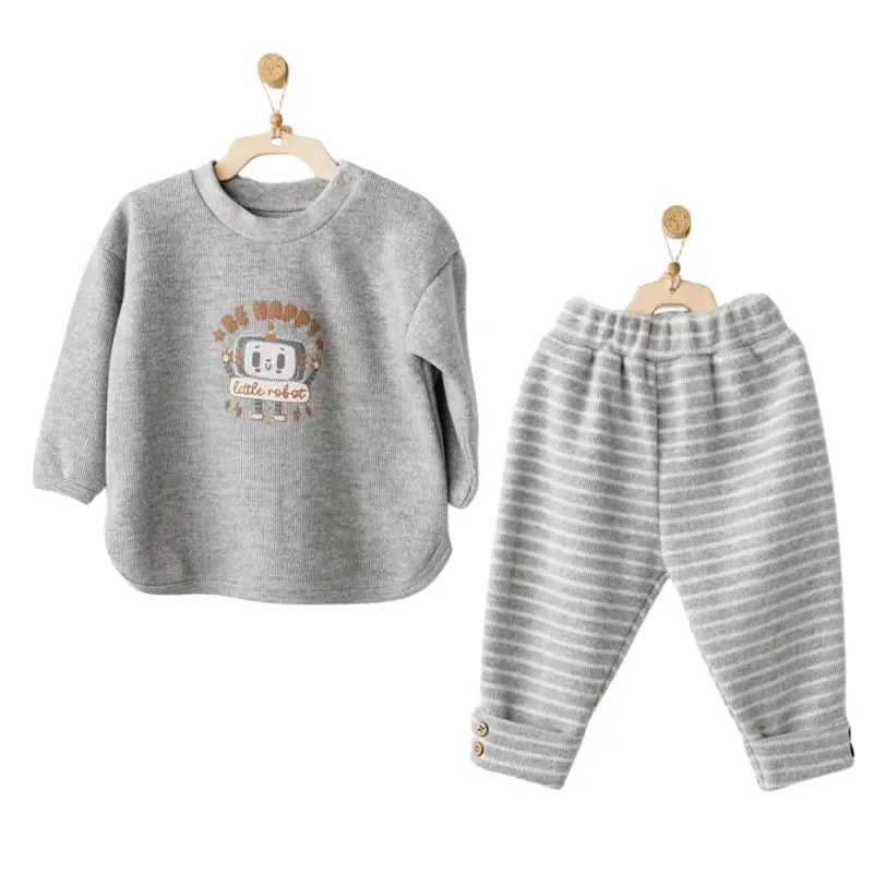 Ensemble 2 pièces Gris AC26212- Andywawa