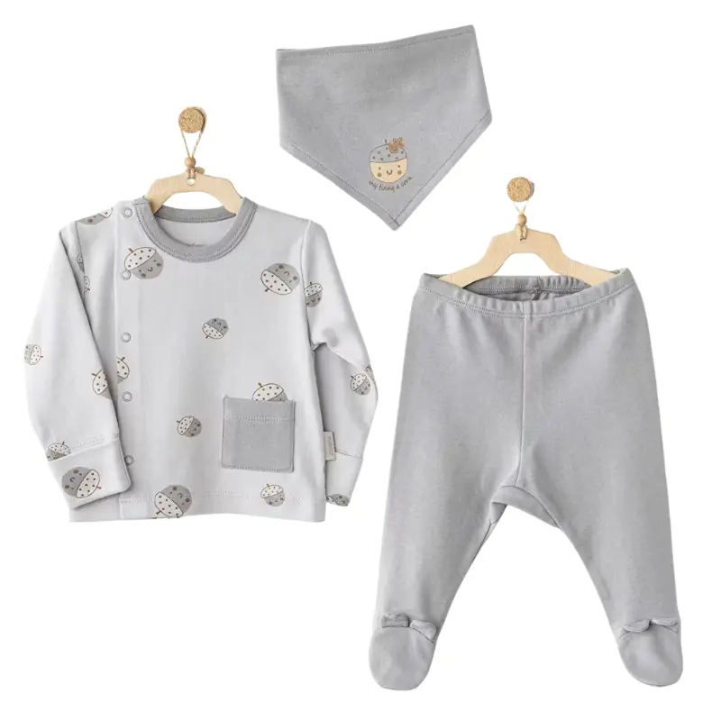 xx Ensemble  3 pièces Andywawa AC26103 Hello Autumn Gris
