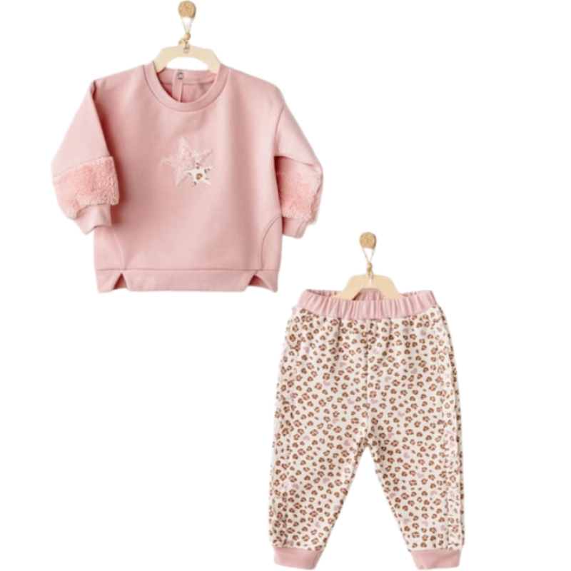 xx Ensemble bébé 2 pièces Petit Léopard AC26233