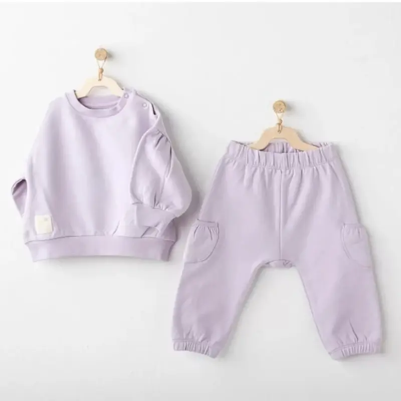 xx Ensemble bébé basique 2 pièces Lilas Andy Wawa  Ac25353