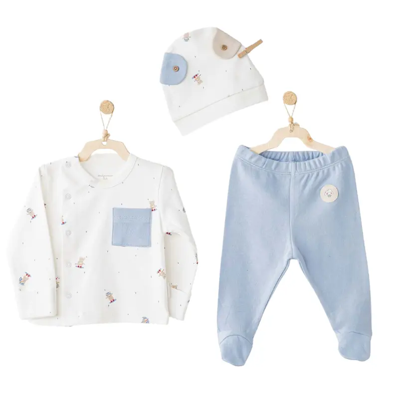 xx Ensemble body bébé garçon 3 pièces AC26073 Andywawa
